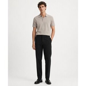 COS Mens Relaxed Fit Cotton Chinos Black Trousers Size 34R MWT